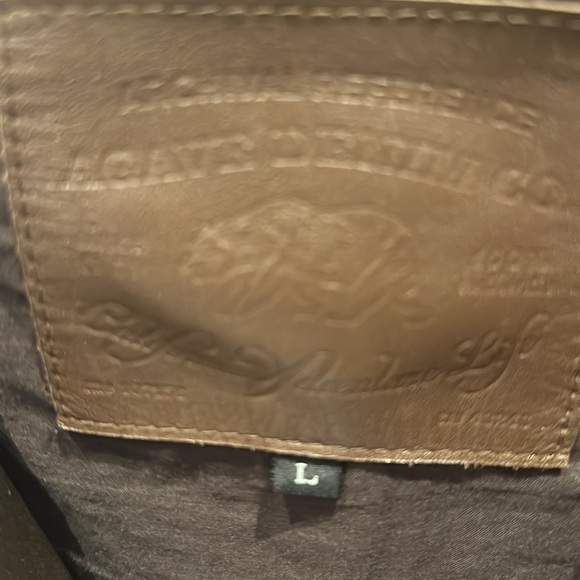 Leather jacket, agave denim men’s L - Picture 3 of 15